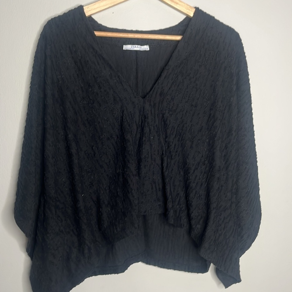 Women’s Small Zara Black Oversized Blouse